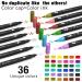 36 Dual Brush Coloring Markers Set for Adults Kids - Fine Tip Art Colored Pens for Coloring Books, Bullet Journaling, Drawing - Double Sided Color Marker Pen for School, Office, Sketching - Buy Online on GoSupps.com