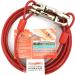 Tuff Tie Out Cable for Dogs Weather Resistant Tangle Resistant Extra Strong Horse Steel Snaps Durable and Long Lasting Made with Vinyl Coated Aircraft Cable (L/XL Up to 120 lbs 15 ft Length) - Buy Online on GoSupps.com