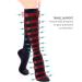 Opaque Compression Stockings for Women | Travel Knee High Support Socks for Flying & Running - X-Large - Buy Online on GoSupps.com