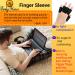 BodyMoves 2 Finger Splints with Sleeves for Trigger Mallet Broken Finger Support - Seniors Brace Joint Aid for Men and Women (4pc Set, Midnight Black) - Buy Online on GoSupps.com