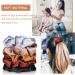 Whaline Silk Satin Hair Scrunchies Elastic 7 Colors Hair Tie Bands Traceless Large Hair Bands Non-Slip Ponytail Holder Ropes Hair Accessories for Women Girl Thick Thin Hair (Brown & Blue Series) - Buy Online on GoSupps.com