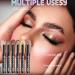 Waterproof Eyeshadow Stick - Lightweight Eye Makeup Pen | 6 Shades Concealer Pen for Weddings Parties & Costumes - Buy Online on GoSupps.com