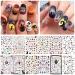 1500pcs Halloween Nail Art Stickers Decals, Kalolary Self-Adhesive DIY Nail Decals Sticker for Halloween Party, Pumpkin/Witch/Bat/Ghost/Skull Nail Decorations Shape A