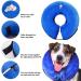 Shop XL Blue Pet Sppies Inflatable Collar - Comfortable Recovery & Swimming Protection for Dogs & Cats | Magic Zipper Neck Pillow PS005 - Buy Online on GoSupps.com