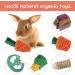 Fanshiontide 14 In 1 Bunny Chew Toys for Teeth Rabbit Chew Toys Timothy Hay Sticks Rabbit Toys Boredom Breaker Loofah Wood Grass Carrots Corn Chew Toys for Rabbit Guinea Pig Hamster Chinchilla - Buy Online on GoSupps.com