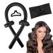 IVYU Hair Rollers For Long Hair Curlers Heatless Curls Flexi Rods Jumbo Large Big No Heat Hair Roller You Can Sleep In Soft Foam Curling Rods Hair Rollers Overnight for Women Gril's Black