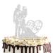 Cake Topper Wedding Cake Topper Wedding With Strass MR & MRS Deko wedding cake wedding cake decoration cake topper wedding personalized cake stick wedding (silver)