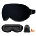 3D Contoured Sleeping Mask - Blackout Sleep Mask for Lash Extension Eye Mask for Sleeping No Eye Pressure Blindfolds Star Design Eye Mask for Women Men Night Trvel Meditation
