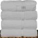 Chakir Turkish Linens Turkish Cotton Luxury Hotel & Spa Bath Towel Set - White (Set of 4) - Buy Online on GoSupps.com