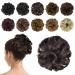 BARSDAR HAARDIC DOTT HAIRGUMI TOCKINGS HAARD PICK hair extension Welly Unordered Dutt Hair node Power Tail for Women 40 G M2/33 # - Darkest Brown & Dark Auburn Mixed