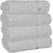 Chakir Turkish Linens Turkish Cotton Luxury Hotel & Spa Bath Towel Set - White (Set of 4) - Buy Online on GoSupps.com
