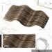 Moresoo Dark Brown with Caramel Blonde Clip in Hair Extensions - 22 Inch Real Human Hair, 7 Pieces/120g #P4/27 - Buy Online on GoSupps.com