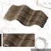 Shop Moresoo Real Hair Extensions | Clip-In Dark Blonde & Brown 120g - 7Pcs 40cm Remy Quality - Buy Online on GoSupps.com