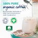 Lil-Lets Organic Cotton Wool Buds - 100% Pure Plastic Free Durable Paper Stems Dermatologically Tested - Pack of 200 - Buy Online on GoSupps.com