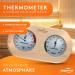 Alpine Breath 2-in-1 Sauna Thermometer Hygrometer | Precise Glass Sauna Accessories with Automatic Calibration - Buy Online on GoSupps.com