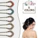 Vintage French Hair Pins Set - U Shaped Chignon Pin with Crystal Rhinestones for Women and Girls - Buy Online on GoSupps.com