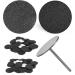 Sandpaper Disc for Nail Drill 100-Pack Replacement Sandpaper Discs Pads 2.5mm Metal Pedicure Sanding Disc Bit for Electric Foot Files (50-Pack 80 Grit and 50-Pack 150 Grit)