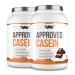 Wfn Approved casein - casein protein powder - chocolate - 2x 1 kg - creamy casein protein shake - very good soluble casein protein powder - 66 portions - made in Germany - external laboratory chocolate 1 kg (2 pack)