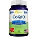 CoQ10 (400mg Max Strength, 200 Capsules) - High Absorption Vegan Coenzyme Q10 Powder - Ubiquinone Supplement Pills, Extra Antioxidant CO Q-10 Enzyme Vitamin Tablets, Coq 10 for Healthy Blood Pressure