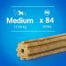 PURINA Dentalife Dog Dental Care Snacks - 84 Sticks for Medium Dogs | Reduces Tartar Formation | International Shipping Available - Buy Online on GoSupps.com
