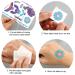 Konsait 135pcs UV Neon Butterfly Temporary Tattoos for Girls - Blacklight Bohemia Skull Heart Eagle Owl Scorpion Totem Lace Stickers - Buy Online on GoSupps.com