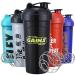 5-Pack Protein Shaker Bottles - Shaker Bottle Cups BPA Free for Protein Shakes with Mixer Balls - 24oz Logo Bottles with Max Value for Gym