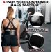 Beast Rage Weight Lifting Belt - Premium Leather Support for Men & Women | 10.2 cm Padded Back | 10 Adjustable Holes | Ideal for Powerlifting CrossFit & Bodybuilding - Black - Buy Online on GoSupps.com