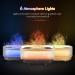 Flames Aroma Diffuser - 6-Color Light Essential Oils Diffuser with Flame Effect & Auto Shut-Off | Perfect for Home Office Yoga - 300ml Brown Wood Grain - Buy Online on GoSupps.com