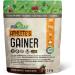 Athlete's Gainer Protein Powder Natural Chocolate Flavour 2.5 kg | Vegan and Non-GMO(Packaging May Vary) & Iron Vegan Sprouted Protein Bars | Double Chocolate Brownie Flavour | 12 Pack - Buy Online on GoSupps.com