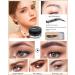 Eyebrow Stamp and Eyebrow Stencil Kit 16 in 1 Waterproof Brow Cream Stamping Eyebrow Gel Shaping Set Eyebrow Pomade Stamp Trio Kit Eyebrow Stamp Stencil Applicator Kit for Brow Makeup - Chocolate - Buy Online on GoSupps.com