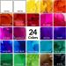 24-Piece Alcohol Ink Set - Highly Saturated, Acid-Free & Fast-Drying Inks for Tumblers, Resin Art, Glass & Metal - Buy Online on GoSupps.com