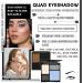 Blue Gray Eyeshadow Palette 4 Colors Matte Glitter Eyeshadow Makeup Palette with Brushes Waterproof Long Lasting Pigmented Gray Silver Eye Shadow Palette Goth Halloween Daily Makeup Pallet - Buy Online on GoSupps.com