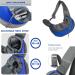 Small Dog Puppy Sling Carrier: Lightweight Hands-Free Pet Carry Bag - Adjustable Shoulder Sling with Pocket & Collar Hook - Black (Under 2kg) - Buy Online on GoSupps.com