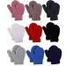 Jupsk Toddler Mitten Winter Warm Knitted Coral fleece Gloves Magic Stretch Gloves for Baby Boys and Girls 1-4 Years Old 9 Pairs