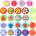 Outus 24 Pieces EVA Painting Sponges Foam Painting Stamper Double-Side Sponge Stamper Paint Drawing Sponges for Kids Toddlers Early Learning and Crafts DIY  Assorted Shapes