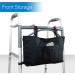 RMS Walker Bag with Soft Cooler - Water Resistant Tote with Thermal Compartment - Universal Fit for Walkers, Scooters, Rollator Walkers (Black) - Buy Online on GoSupps.com