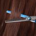 Professional Hair Cutting Shears Set 11 Pcs Effilier Scissors for Hairdressers & Pets - FCYSY Blue Black Kit - Buy Online on GoSupps.com