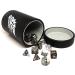 Oversized Dice Cup with Tight-Fitting Lid - Leather Lite Faux Leather Wrap - Holds 80 Dice - Wolf Design - Buy Online on GoSupps.com