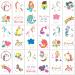 PapaKit Unicorn and Friends 36 Temporary Fake Tattoo Set  18 Individually Wrapped Sheets | Kids Girls & Boys Birthday Party Favor Gift Reward  Non-Toxic Food Grade Ingredients Safe Removable