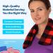 SunnyBay Microwavable Heating Pad - Versatile Neck and Shoulder Wrap for Pain Relief - 26x5 Inches - Buy Online on GoSupps.com