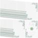 100 Pcs Pre Folded Vellum Jackets for 5 x 7 Invitations  Transparent Vellum Paper 5 x 7 Invitations Greenery Printed Vellum Paper Wraps for Wedding Baby Shower Birthday Clear Eucalyptus Vellum Paper