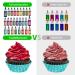 Fat-Soluble Food Coloring for Chocolate - 26 Oil-Based Colors for Baking & Fondant | Tasteless Liquid Food Color for Cocoa Butter & Tarts - 6ml Pack - Buy Online on GoSupps.com