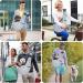 Cuby Dog Carrier Bag for Small Dogs | Breathable Cotton Travel Bag | Safe & Convenient for Pets (Gray-White) - Buy Online on GoSupps.com