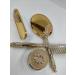 Vintage Gold Make-Up Mirror & Hairbrush Set | Antique Comb & Mirror Set for Beauty | Elegant Make-Up Accessories - Buy Online on GoSupps.com