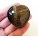 Manekieko Natural Tiger Eye Heart Stone | 40mm Worry Carved Love Crystal | Healing Stones for International Shipping - Buy Online on GoSupps.com