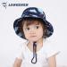 LANGZHEN Beach Sun Protection Hat for Baby Girls, Navy - Dinosaur | Adjustable Wide Brim Toddler Kids Hat with Chin Strap | Summer Play Hat 2-4 Years - Buy Online on GoSupps.com