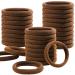 Brown Hair Ties  Teenitor 30pcs Seamless Thick Hair Band  Elastic Hair Ties Ponytail Holder Light Brown