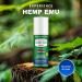 Hemp Emu Roll On Gel - Organic Hemp & Emu Oil Muscle Rub for Back & Joint Pain Relief - Soothing Gel with Menthol Eucalyptus & Aloe Vera - Buy Online on GoSupps.com