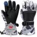 Odtmger ski gloves warmest waterproof and breathable snow dealers for cold weather fits both men and women for parent-child outdoor