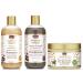 Senhorita African Pride Moisture Miracle Detangling & Conditioner Pre-Shampoo Shampoo & Conditioner of 3 Coconut Oil Honey Honey Chocolate Coconut Oil Aloe & Coconut Water